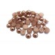 CAP6mm-04 - (10 buc.) Cabochon acril perla cafea cu lapte 6mm