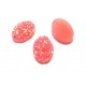 CRS36 - Cabochon rasina druzy corai efect AB 18*13mm