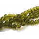 MFS577 - Cristale verde olive inchis sfere fatetate 6mm