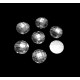 (10 buc.) Cabochon rasina fatetat clear 8mm