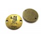 CO349 - Conector zodia fecioara bronz antic 23mm