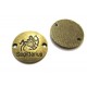 CO352 - Conector zodia sagetator bronz antic 23mm