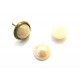 DISPONIBIL 5 BUCATI - CSCP-R10mm-20 - Cabochon sticla rotund capuccino gold perlat 10mm