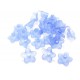 ACR03-N - (10 buc.) Flori acril bleu frosted 10*4mm