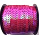 PAP-6MM-14 - (1 metru) Panglica paiete rotunde magenta efect AB 6mm