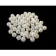 PA6mm-03 - (50 buc.) Perle acril alb ivory sfere 6mm