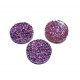 CRS92A - Cabochon rasina druzy mov glitter 18mm