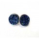 DISPONIBIL 1 PERECHE - BIJ186 - Cercei druzy cobalt si auriu