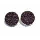 DISPONIBIL 1 PERECHE - BIJ189B - Cercei druzy mov purpuriu glitter efect AB 19mm