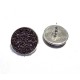 DISPONIBIL 1 PERECHE - BIJ189B - Cercei druzy mov purpuriu glitter efect AB 19mm