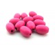 Margele lemn butoias roz fucsia 17*12mm