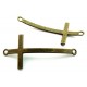 CO148 - Conector cruce bronz antic 54*24mm