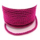 DISPONIBIL 1.48 METRI - SDR3-4mm-06 - Snur dacron roz fucsia 3mm